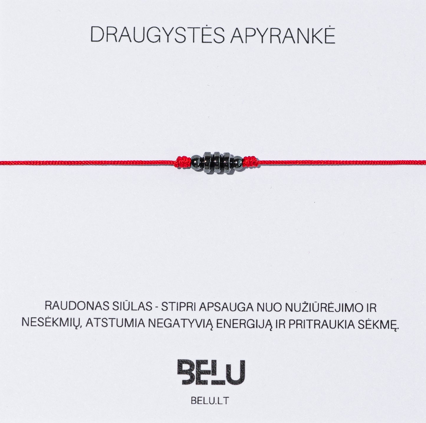 Draugystės apyrankė - "Hematitas"